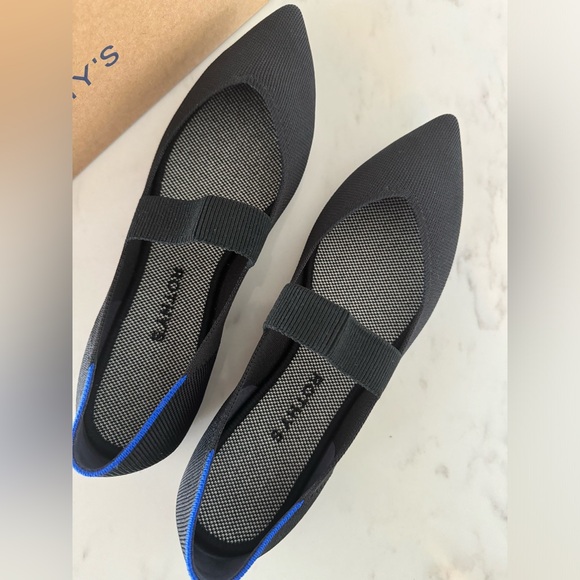 NIB Rothy’s The Point Toe Black Mary Jane - 12 - Picture 6 of 11